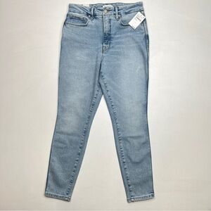 New Good American Good Curve Skinny Crop Denim Jeans 6 / 28 Light Wash